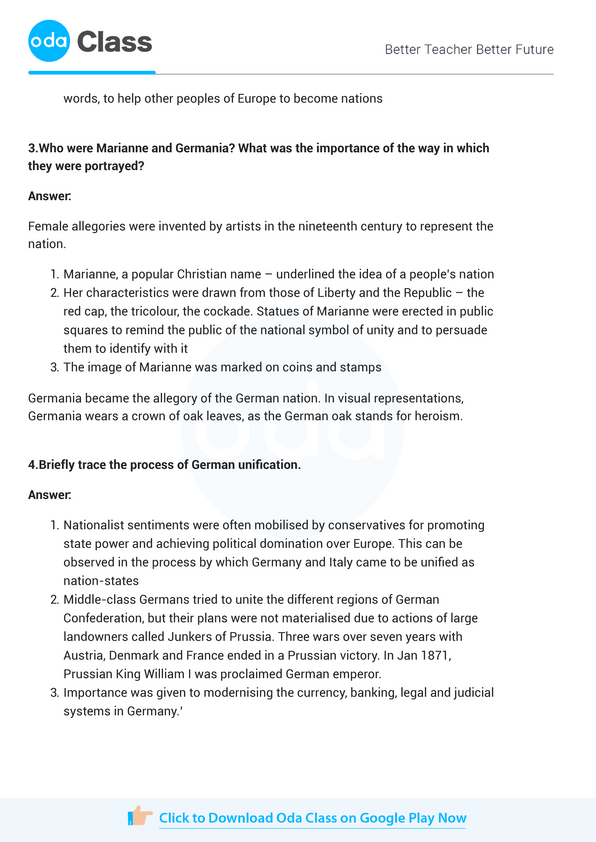 Ncert Solutions For Class 10 History Chapter 1 Ncert Solutions For Class 10 History Chapter 1