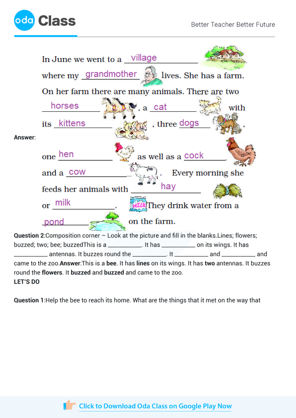 class 2nd english zoo manners cbse class 2 english zoo manners