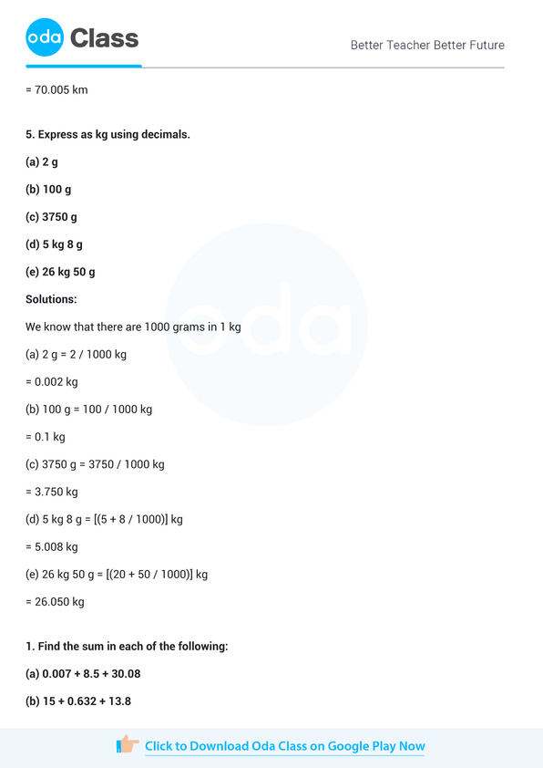 NCERT Solutions for Class 6 Maths Chapter 8