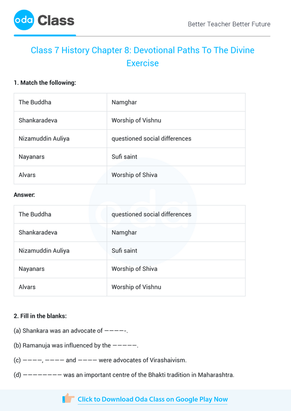 NCERT Solutions for Class 7 History Chapter 8
