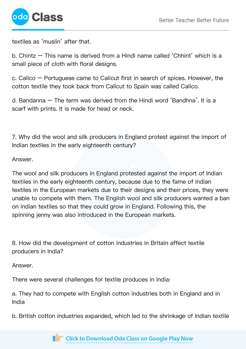 NCERT Solutions for Class 8 History Chapter 6