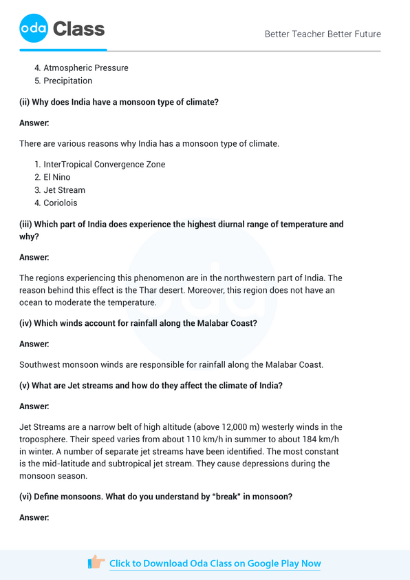 NCERT Solutions for Class 9 Geography Chapter 4